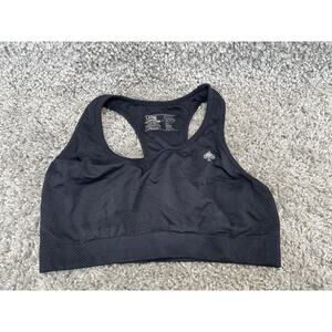 Women’s Racerback Sports Bra Zero Foxtrot Color Black Size Large